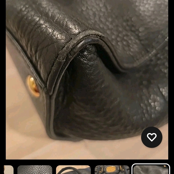 GUC Michael Kors Black Hamilton Tote Bag with Gold Accents - Picture 14 of 14